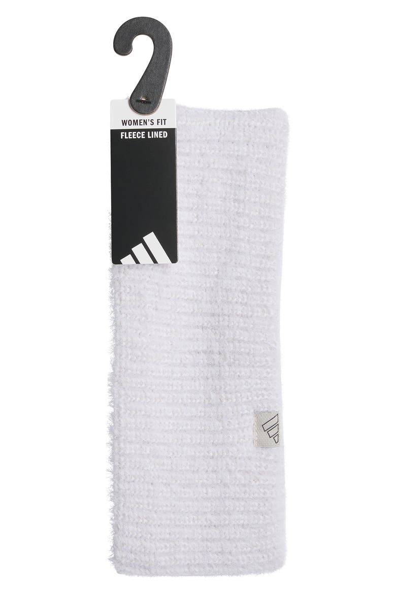 Lifestyle Fuzzy Headband, Alternate, color, WHITE/ ALUMINA GREY/ GREY SIX