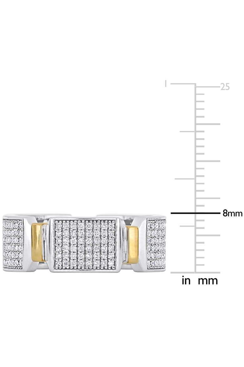 Men's Diamond Cluster Ring 14k Gold, Alternate, color, Diamond