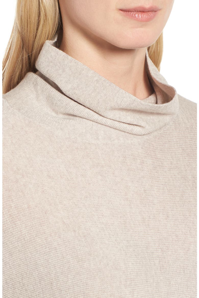 Merino Wool Tunic Sweater, Alternate, color, MAPLE OAT