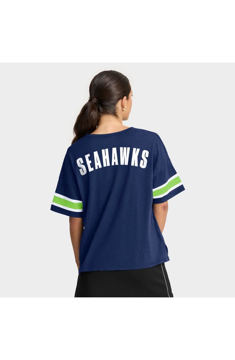 FANATICS Women's Fanatics College Navy Seattle Seahawks Redzone Curl Route T-Shirt, Alternate, color, 