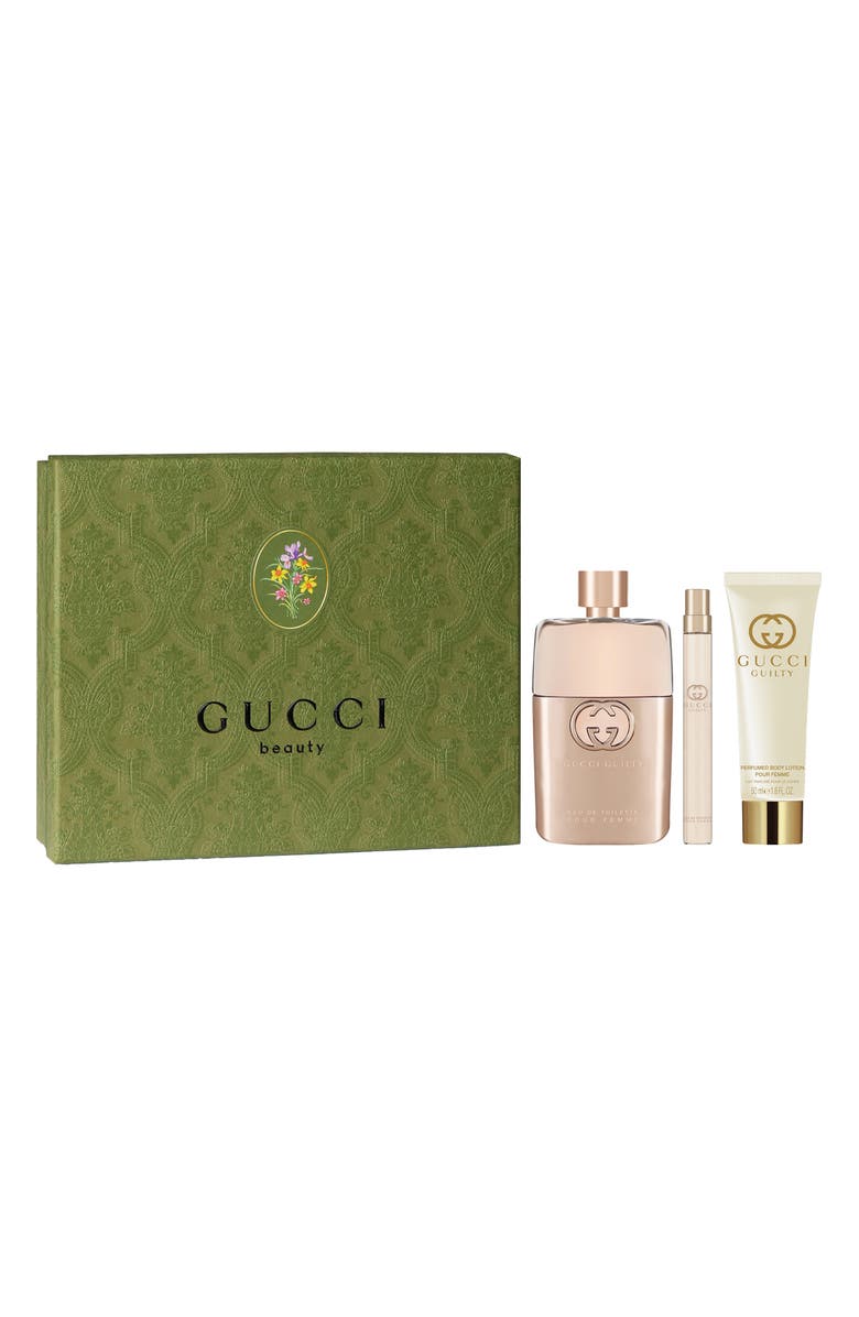 Gucci Guilty Eau de Toilette 3-Piece Gift Set $194 Value, Main, color,