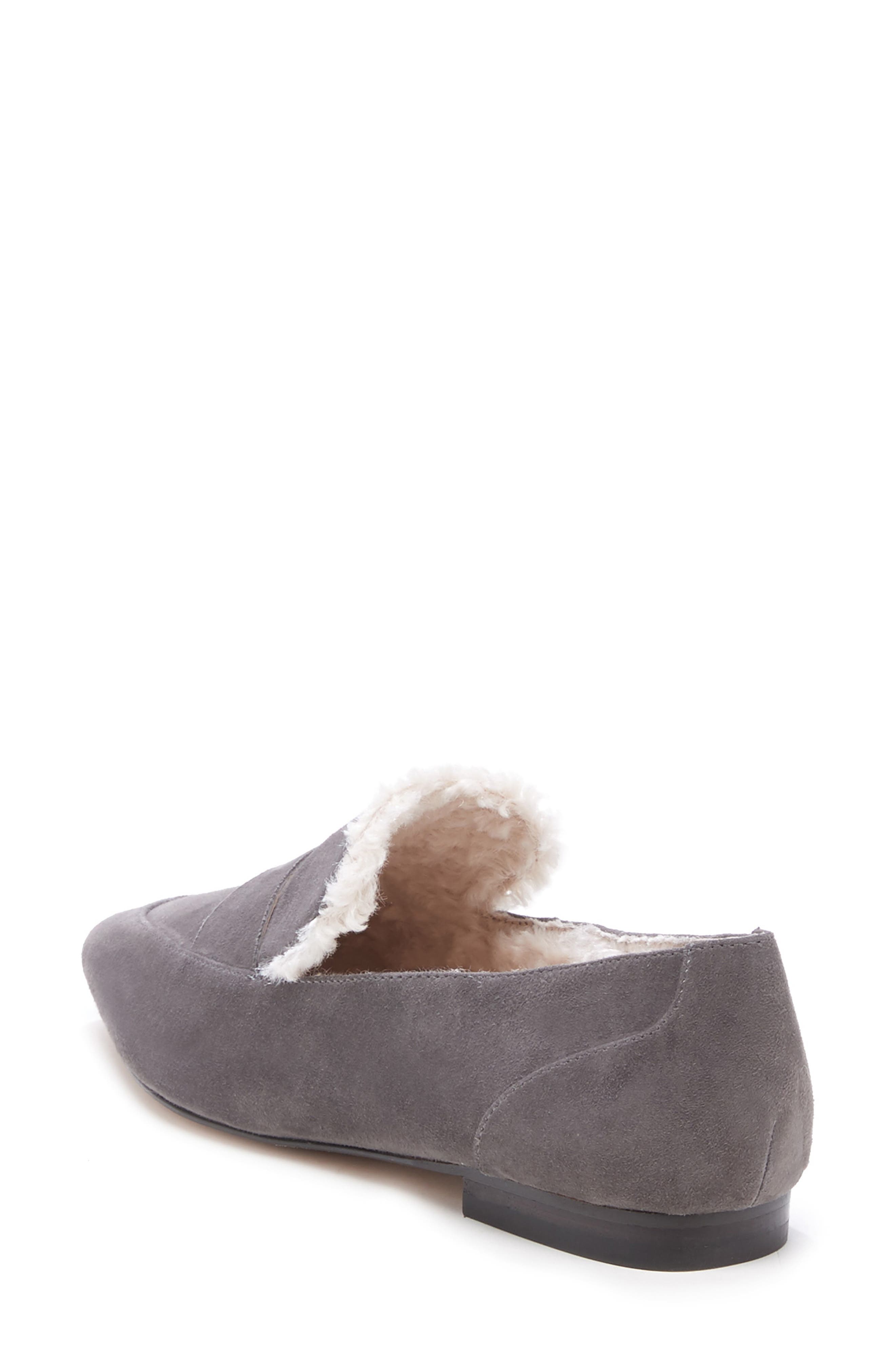 Bettina Loafer, Alternate, color, GREY STONE SUEDE
