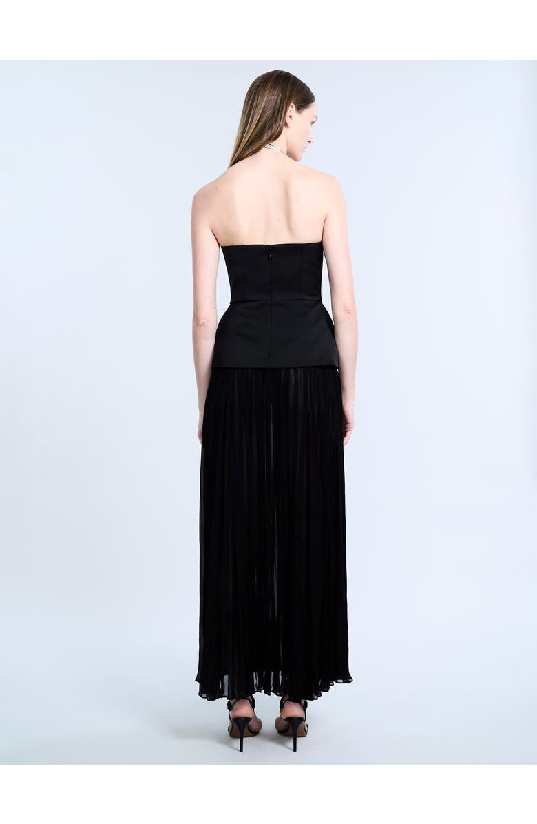 Strapless Peplum Gown