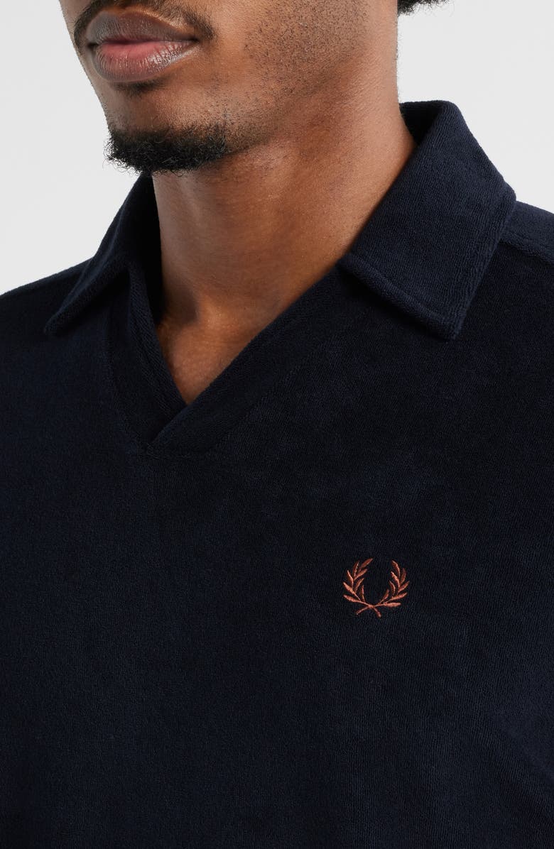 Fred Perry Terry Cloth Johnny Collar Polo, Alternate, color, 