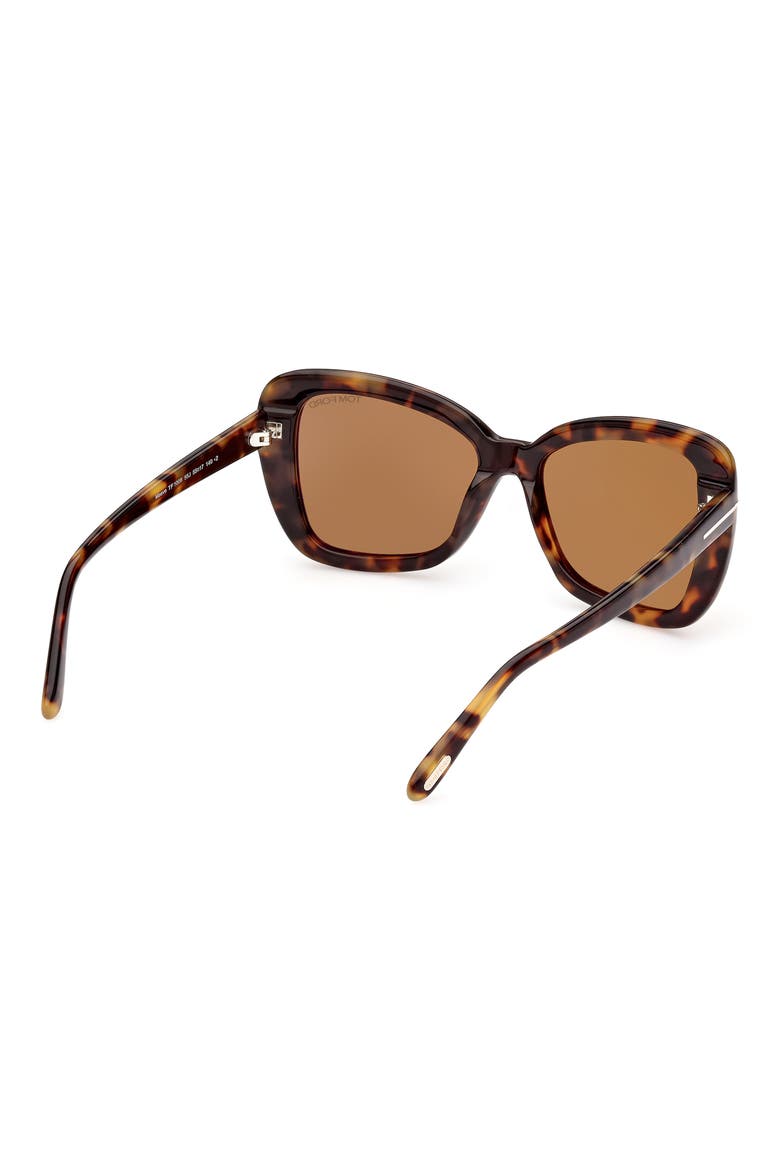 Maeve 55mm Gradient Butterfly Sunglasses, Alternate, color, COLOURED HAVANA / ROVIEX