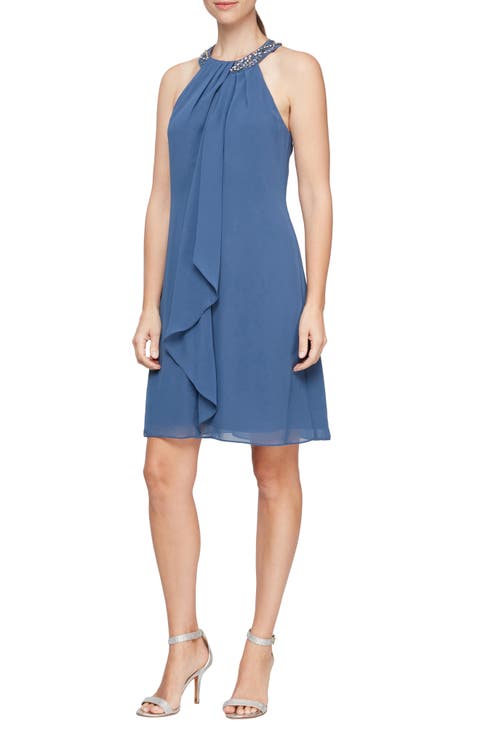 Embellished Halter Dress