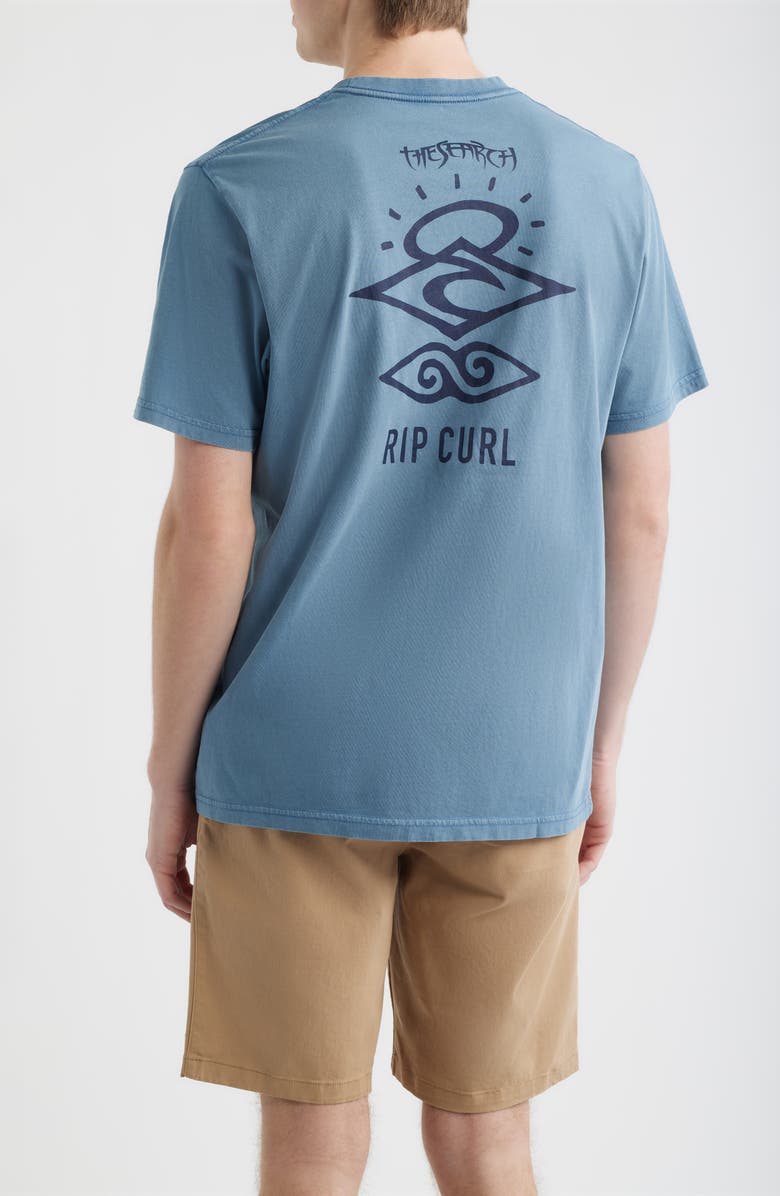 Rip Curl Search Icon Organic Cotton Graphic T-Shirt, Alternate, color, Bluefin