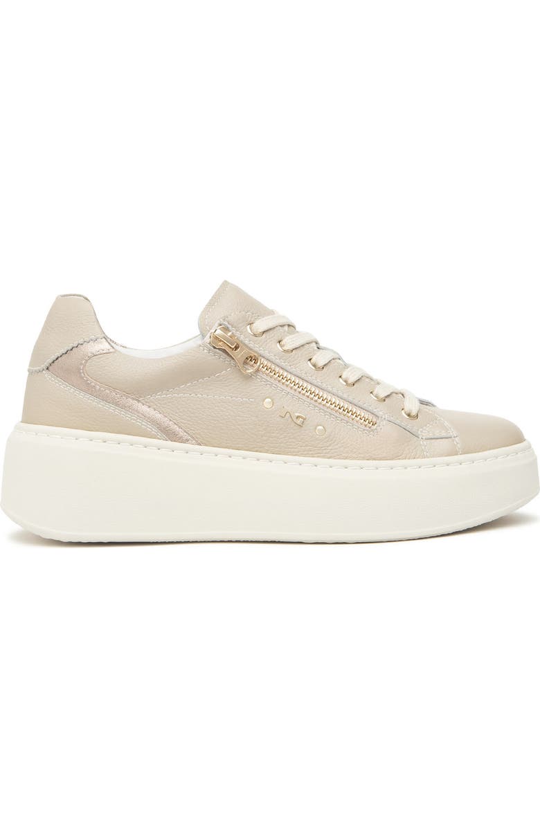 NeroGiardini Platform Sneaker, Main, color, Champagne