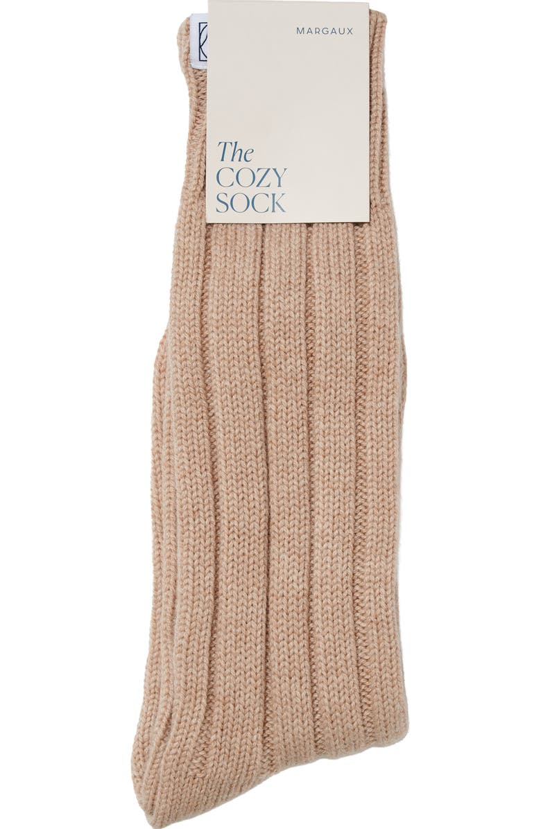 MARGAUX The Cozy Sock, Alternate, color, Oatmeal