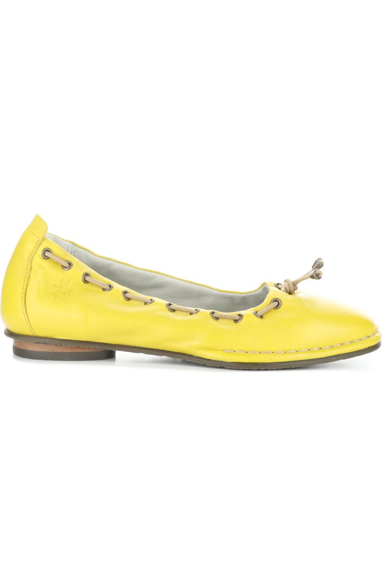 Fly London Bapi Ballet Flat, Alternate, color, 005 Yellow Velvet