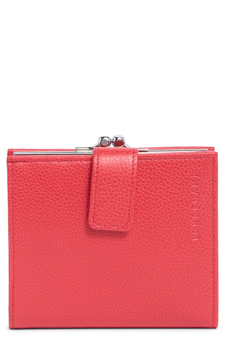 Longchamp Framed Index Wallet, Main, color, Love