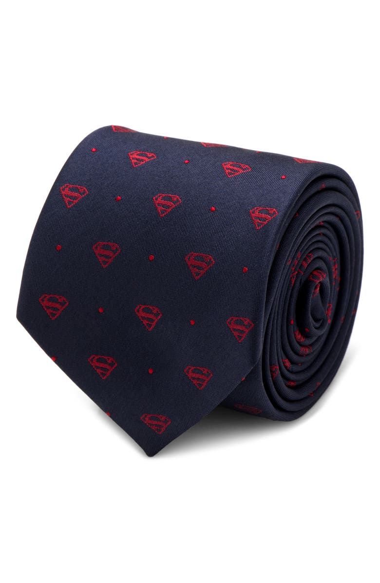 Cufflinks, Inc. 'Superman' Silk Tie, Alternate, color, Blue