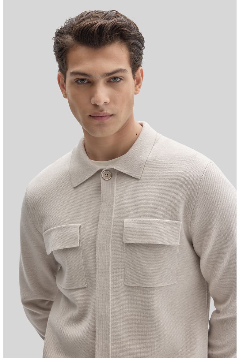 Crafton Merino Wool Cardigan, Alternate, color, MOONSTONE