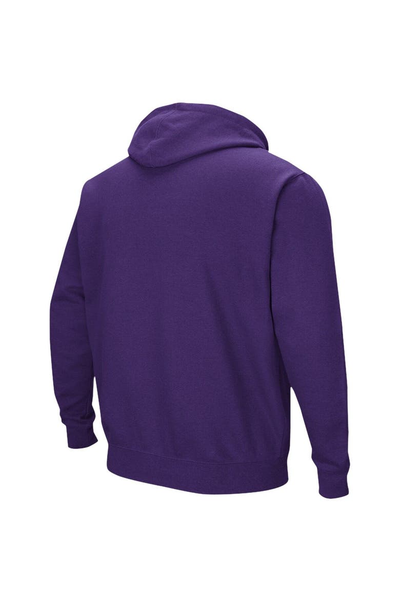 Men's Colosseum Purple LSU Tigers Double Arch Pullover Hoodie, Alternate, color, Purple
