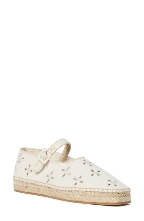 Loeffler Randall Clover Espadrille Mary Jane Flat In Natural