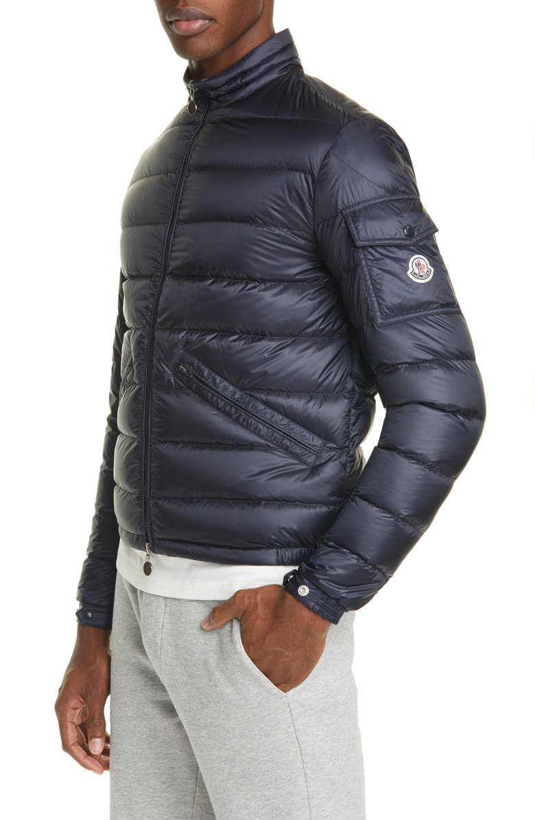 Moncler Quilted Nylon Down Jacket, Main, color, 