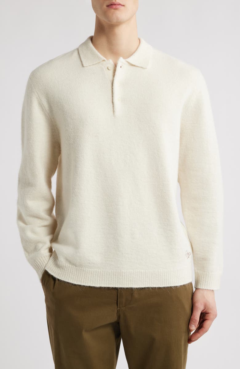 Percival Rugby Alpaca Blend Polo Sweater, Main, color,
