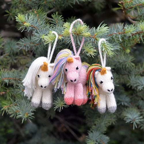 Melange Collection Unicorn Ornaments In Multi