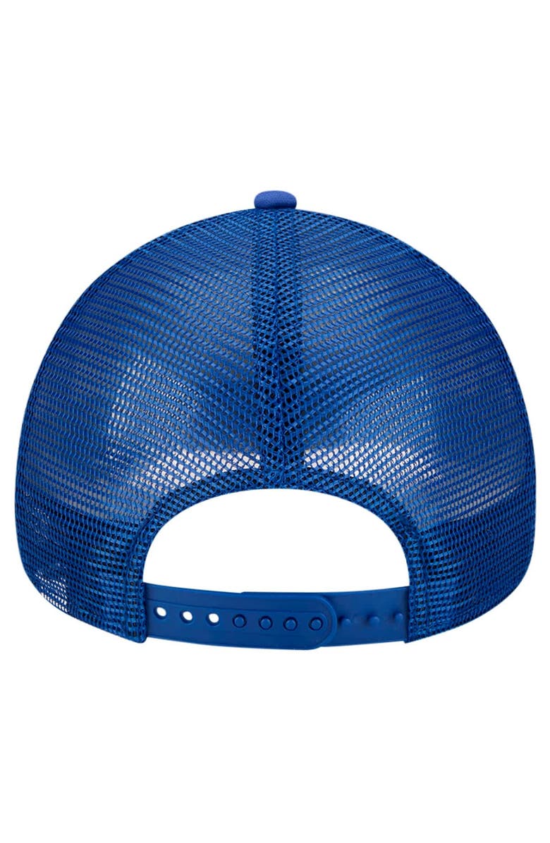 New Era Men's New Era White New York Mets Retro Wordmark 9FORTY A-Frame Trucker Adjustable Hat, Alternate, color, White