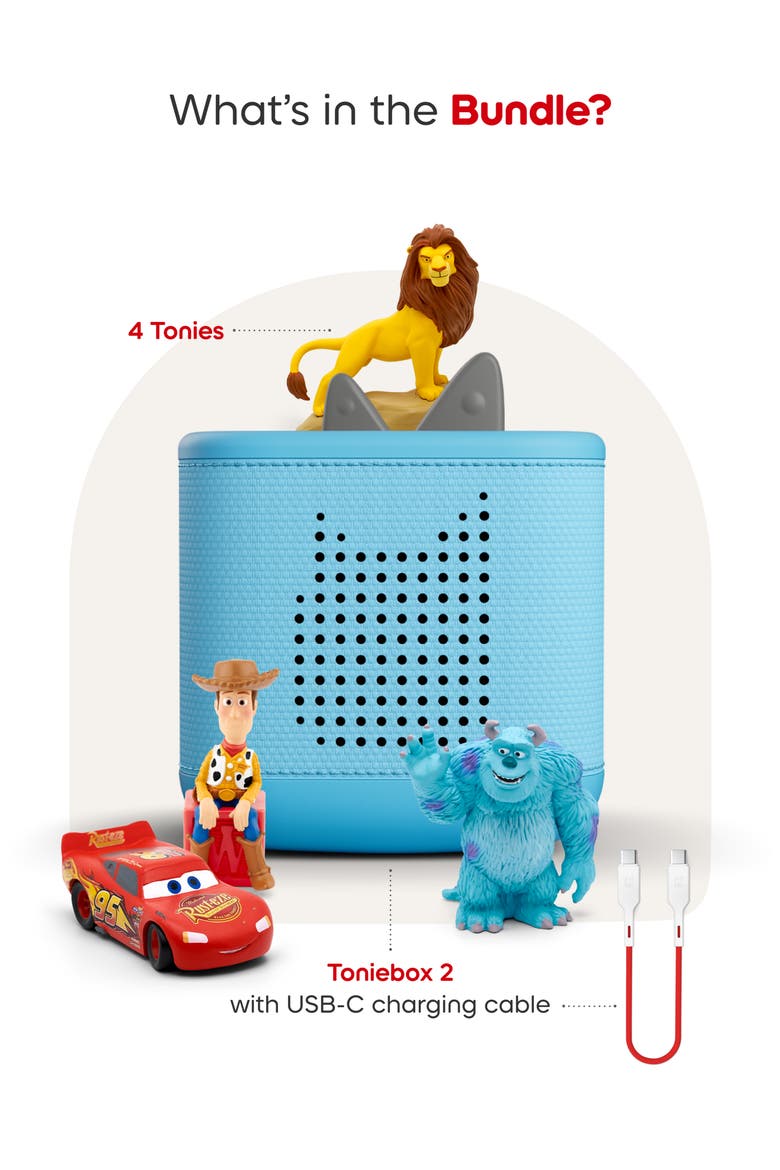 Toniebox 2 Playtime Set & Disney® & Pixar Character Bundle Set, Alternate, color, SKY BLUE