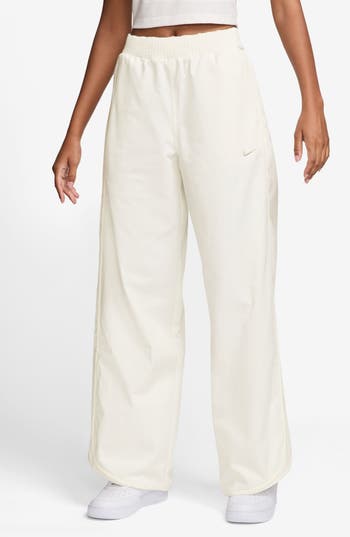 Nike Sportswear Collection Twill Track Pants In White