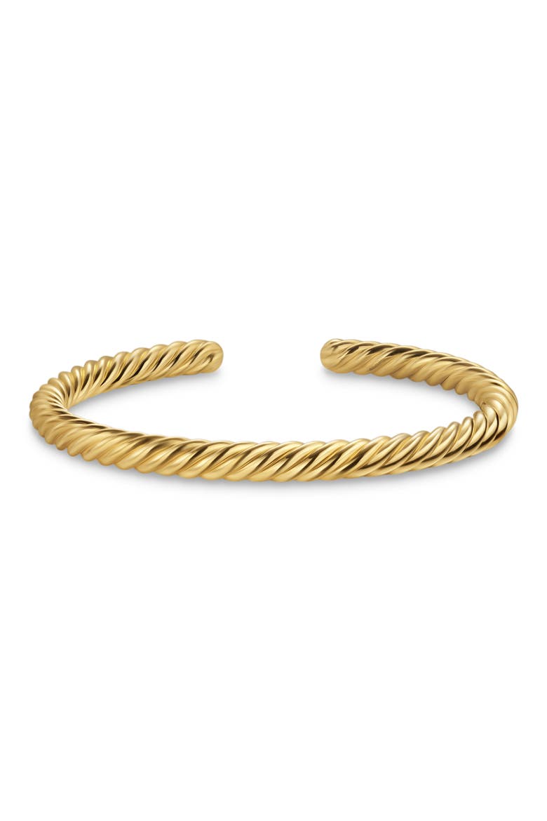 Cable Cuff Bracelet in 18K Yellow Gold, Alternate, color, 18K GOLD