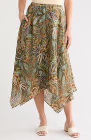 Vince Camuto Elastic Waist Midi Skirt