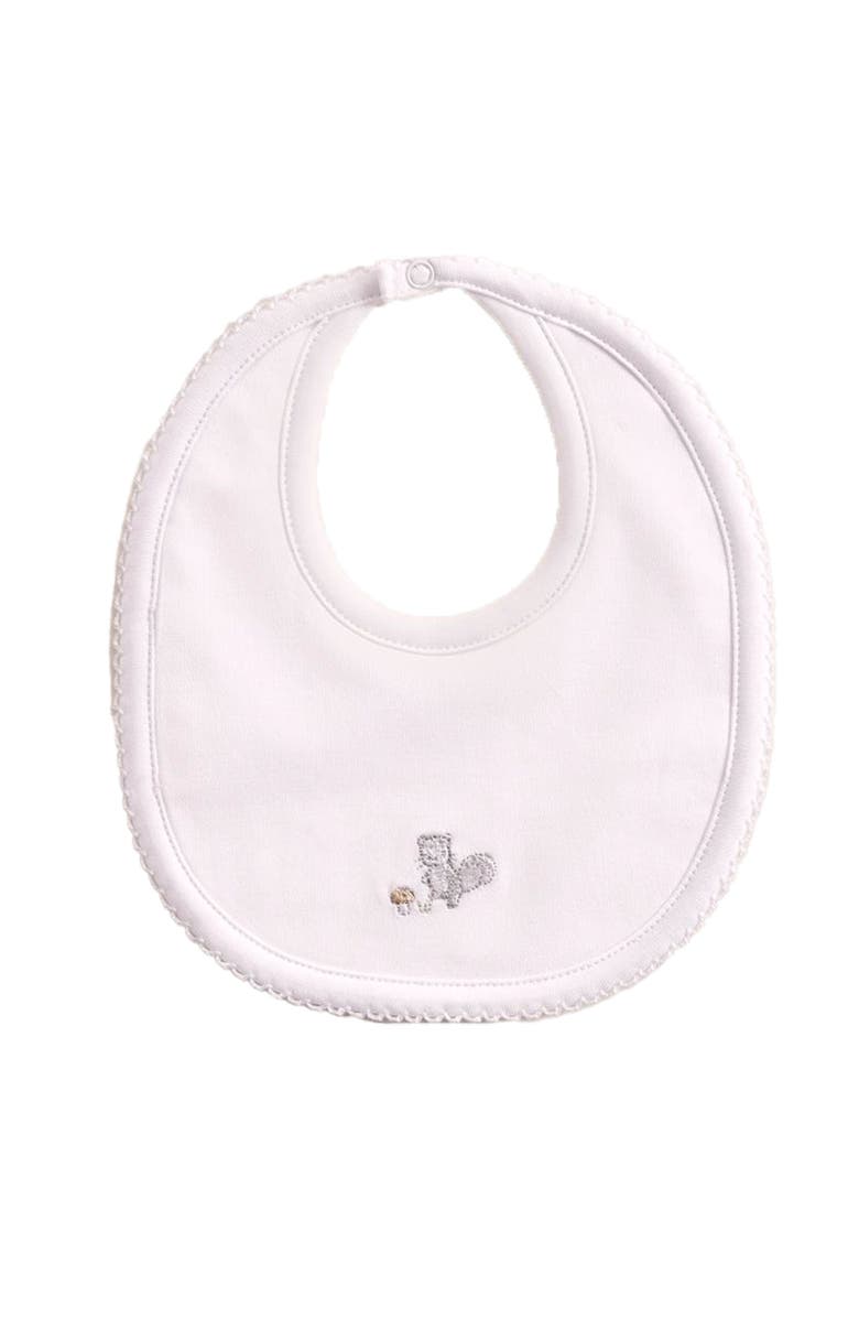 Babycottons Premium Peruvian Pima Cotton In The Woods Small Bib for Infant, Main, color, Grey