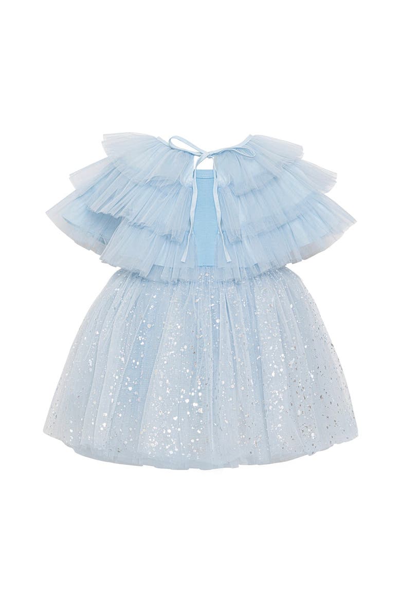 Sleveless Sparkle Tulle Dress Set, Main, color, Sparkle Blue