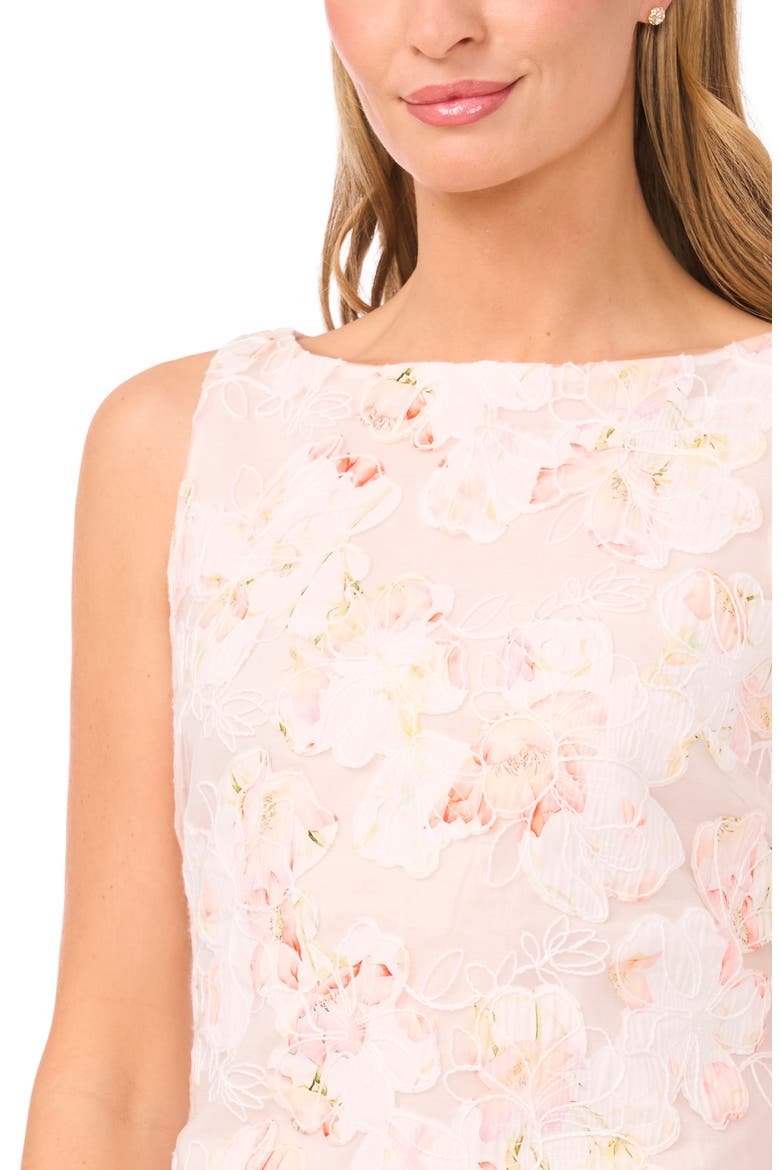 Celeste Floral Sleeveless Minidress, Alternate, color, ROSE BISQUE