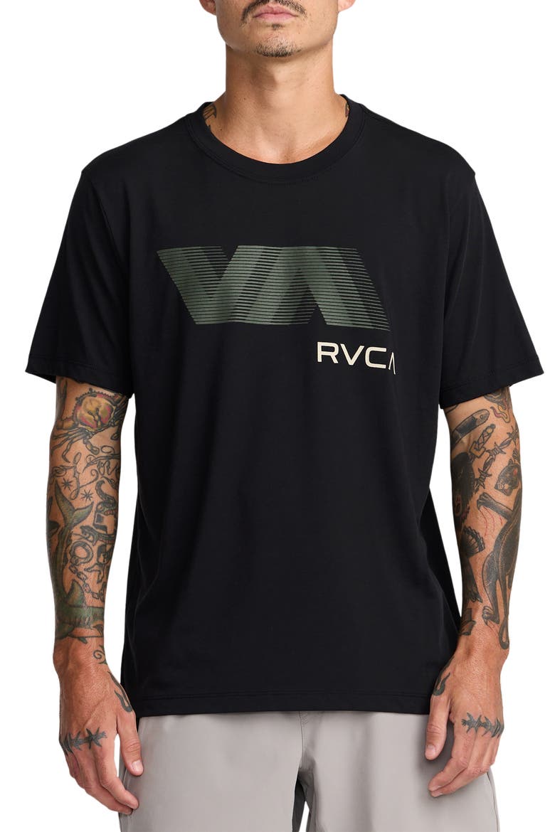 VA Blur Performance Graphic T-Shirt, Main, color, BLACK2