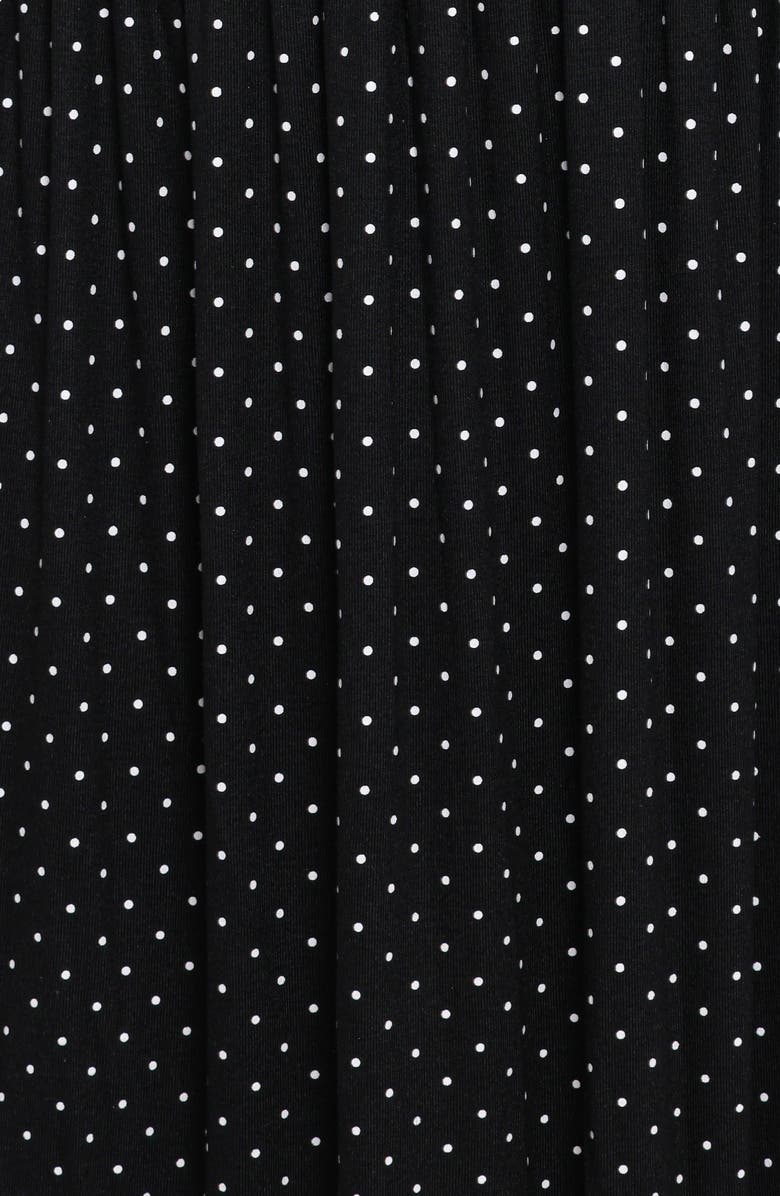 Petal & Pup Shirley Polka Dot Sleeveless Maxi Dress, Alternate, color, Black Polka Dot