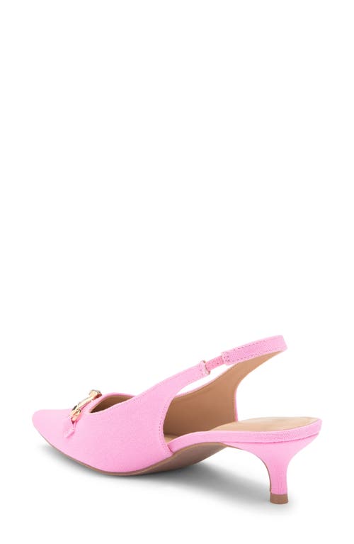 Wild Diva Lounge Aura Bit Slingback Kitten Heel Pump