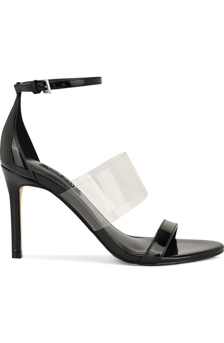 Nine West Vallie Ankle Strap Sandal, Alternate, color, Black