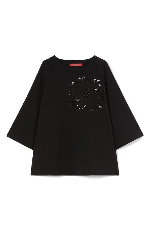 Marina Rinaldi Roen Sequin Sweatshirt In Black