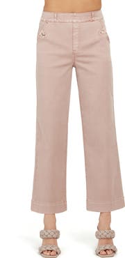 SPANX® Stretch Twill Wide Leg Crop Pants