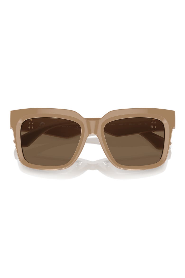 54mm Square Sunglasses, Alternate, color, BEIGE