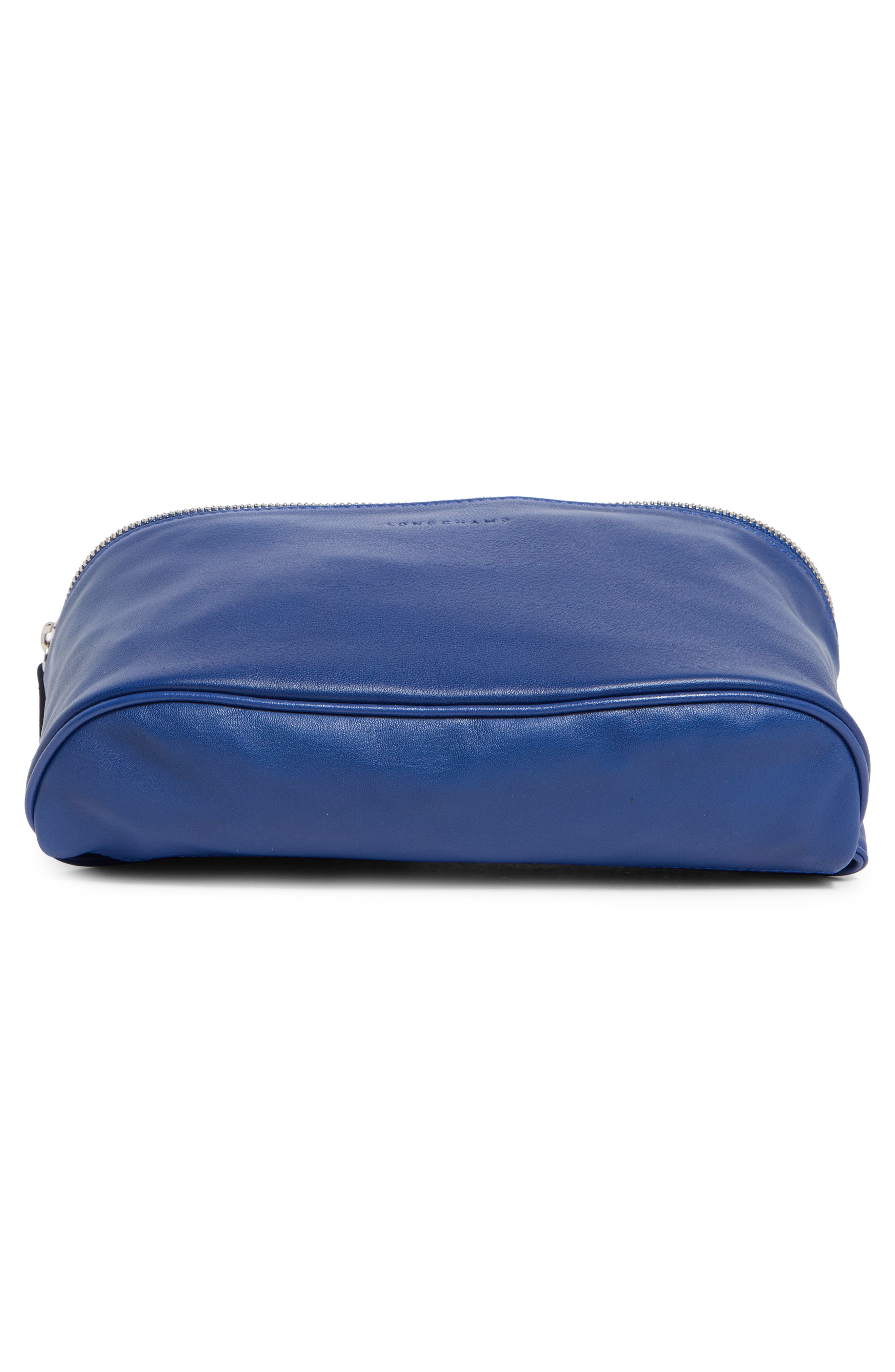 Longchamp Parisis Leather Belt Bag, Alternate, color, Blue