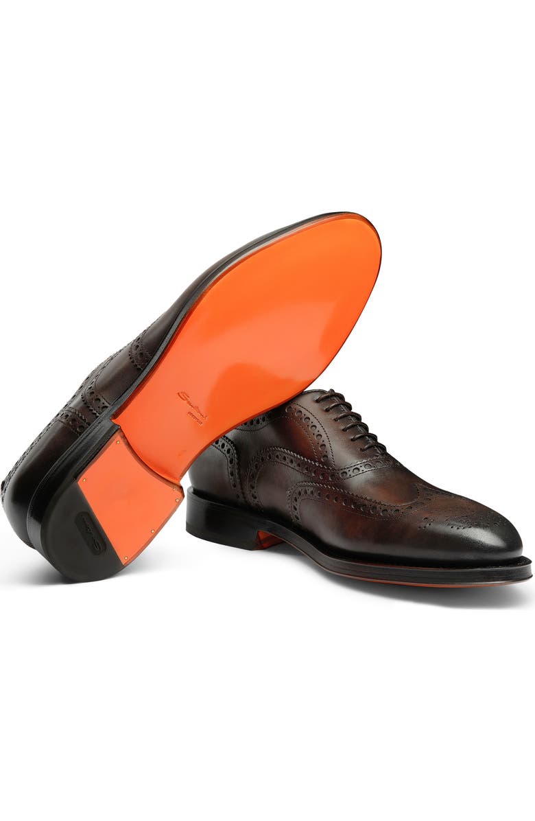 Santoni Enrico Brogue Wingtip Oxford, Alternate, color,