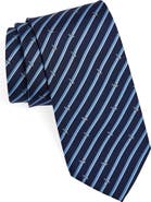 FERRAGAMO Tinta Painter Stripe Silk Tie