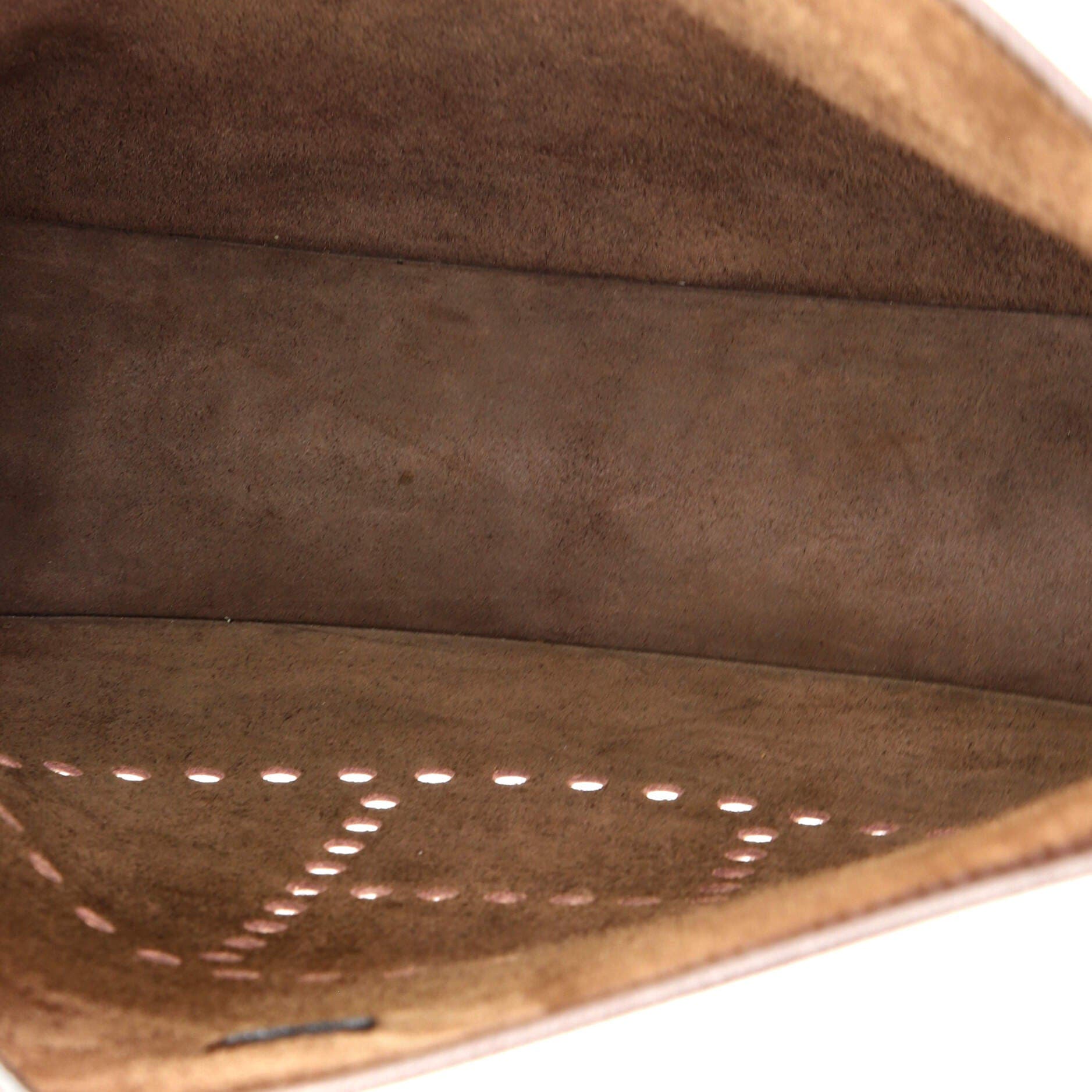 Pre-Owned Hermes Evelyne Bag Gen II Epsom GM, Alternate, color, Havane