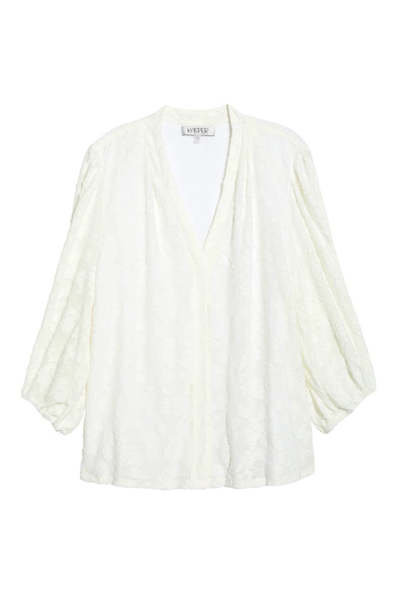 Blouson Sleeve Top, Alternate, color, LILY WHITE