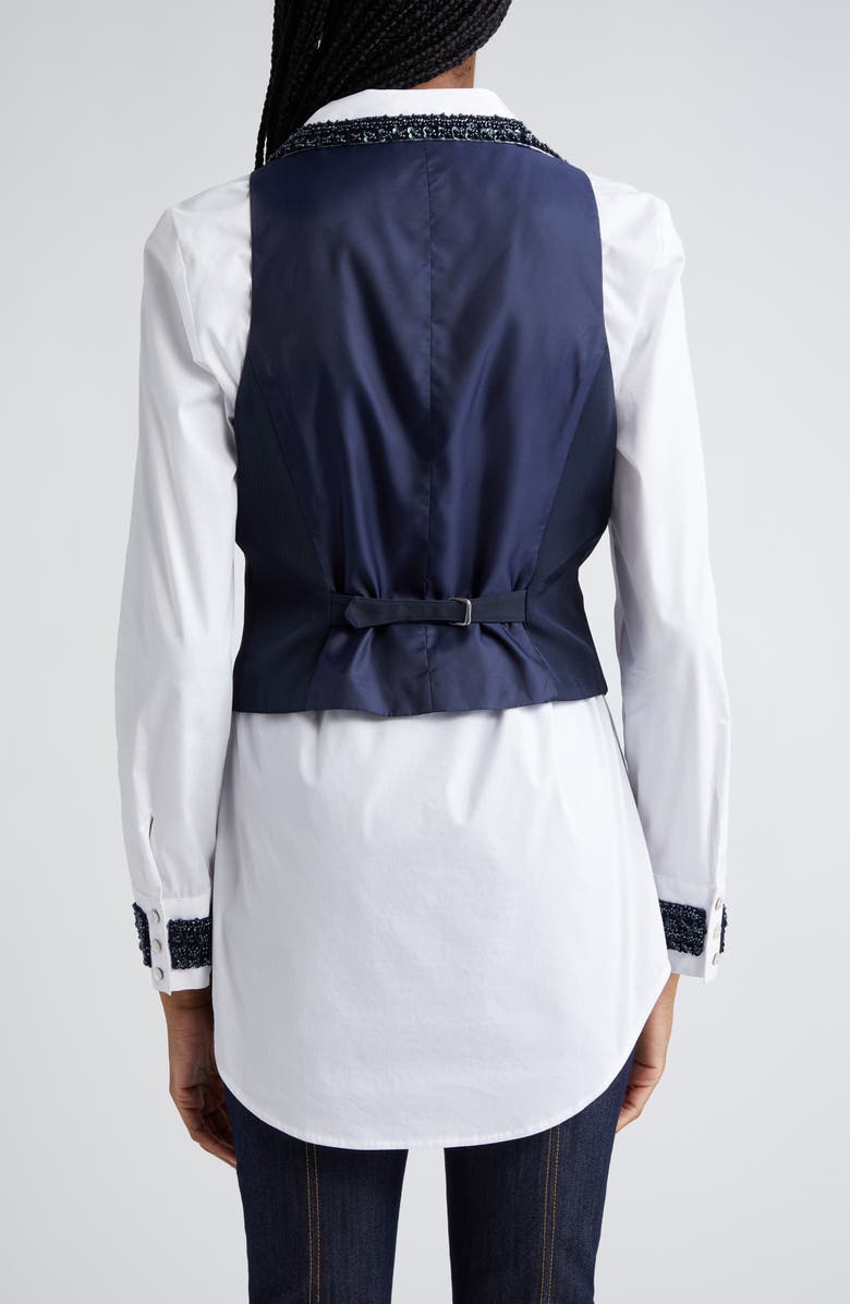 Cinq à Sept Ellery Beaded Trim Shirt, Alternate, color, 