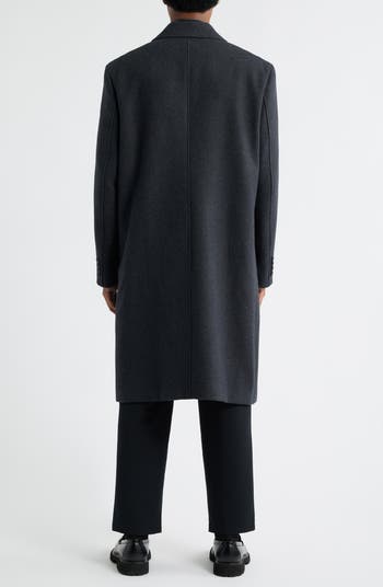 Open Edit Wool Blend Melton Overcoat | Nordstrom