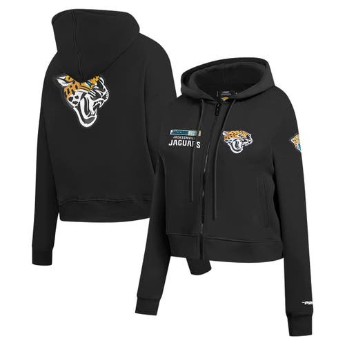 Pro Standard Black Jacksonville Jaguars Split Logo Full-zip Hoodie