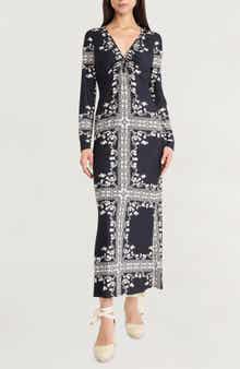 The Good Journey Long Sleeve Jersey Maxi Dress