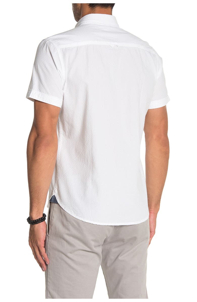 THREAD AND CLOTH Textured Solid Short Sleeve Shirt, Alternate, color, 