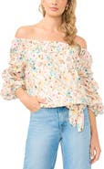 Vince Camuto Off the Shoulder Bubble Sleeve Top