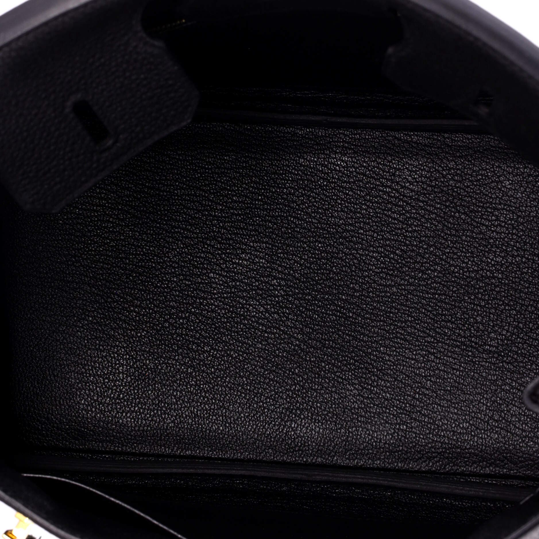 Pre-Owned Hermes Birkin Handbag Black Togo with Gold Hardware 25, Alternate, color, Noir