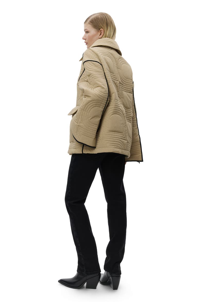 Merce Rhombus Quilt Jacket, Alternate, color, Elmwood